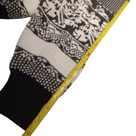 Vintage Unisex Knitted Ski Sweater Acylic Blend - Picture 5 of 6